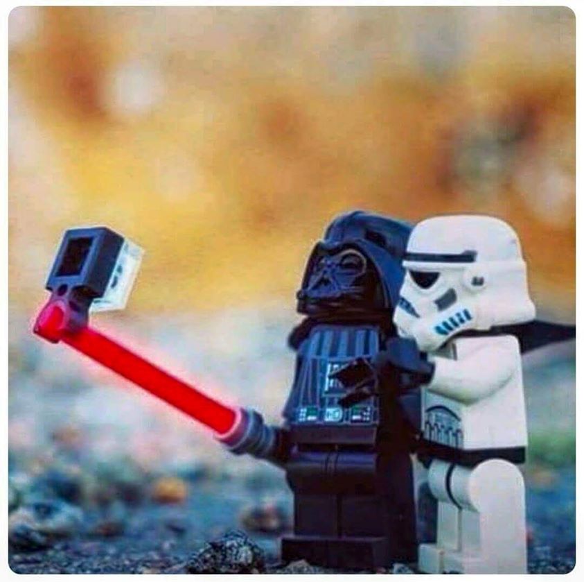 LEGO Darth Vader and Stormtrooper Selfie